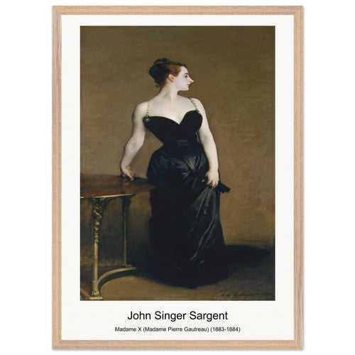 Madame X (Madame Pierre Gautreau) (1883-1884) by John Singer Sargent. Archival Print on Museum Quality Matte Paper. Premium Wood Framed Wall Art. Optimised Aspect Ratio.