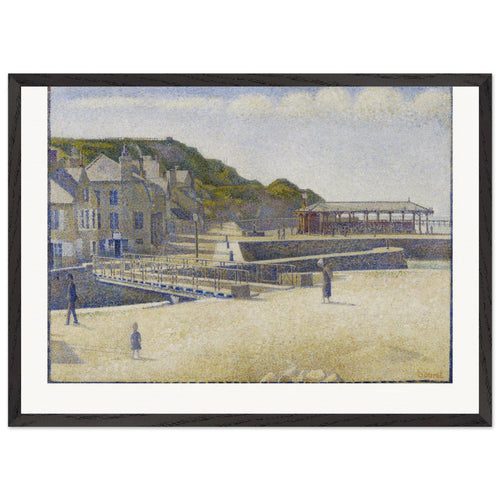 Port-en-Bessin (1888) by Georges Seurat. Archival Print on Museum Quality Matte Paper. Premium Wood Framed Wall Art. Original Aspect Ratio