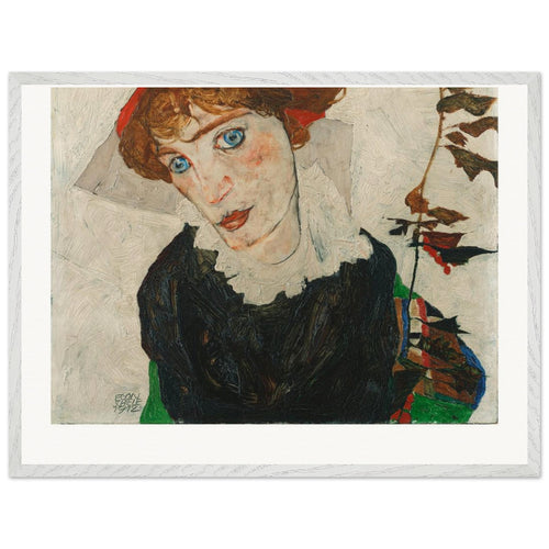 Portrait of Wally Neuzil (1912) by Egon Schiele. Archival Print on Museum Quality Matte Paper. Premium Wood Framed Wall Art. Original Aspect Ratio