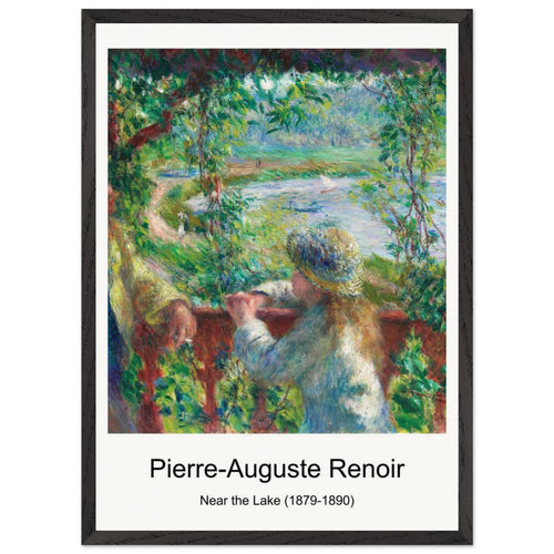Two Girls Reading (1890-1891) by Pierre-Auguste Renoir. Archival Print on Museum Quality Matte Paper. Premium Wood Framed Wall Art. Original Aspect Ratio
