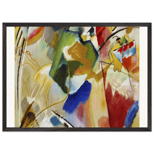 Improvisation No. 30 (1913) by Wassily Kandinsky. Archival Print on Museum Quality Matte Paper. Premium Wood Framed Wall Art. Optimised Aspect Ratio.