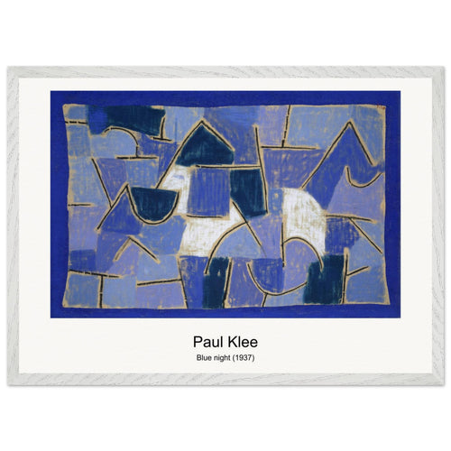 Blue night (1937) by Paul Klee. Archival Print on Museum Quality Matte Paper. Premium Wood Framed Wall Art. Original Aspect Ratio