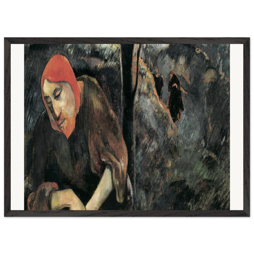 Tahitian Landscape (1891) by Paul Gauguin. Archival Print on Museum Quality Matte Paper. Premium Wood Framed Wall Art. Optimised Aspect Ratio.