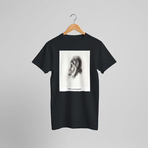 Bonte kraai op tak (1878-1910) by Theo van Hoytema. Custom Print on a 100% Airlume Combed and Ring-Spun Cotton Unisex Crewneck T-shirt Optimised Aspect Ratio.