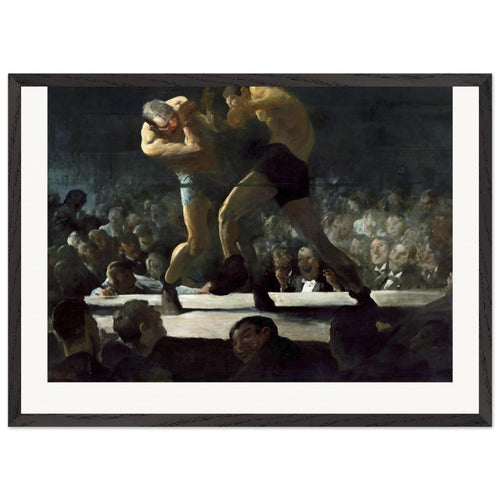 Club Night (1907) by George Wesley Bellows. Archival Print on Museum Quality Matte Paper. Premium Wood Framed Wall Art. Original Aspect Ratio