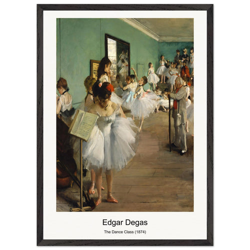 The Dance Class (1874) by Edgar Degas. Archival Print on Museum Quality Matte Paper. Premium Wood Framed Wall Art. Optimised Aspect Ratio.
