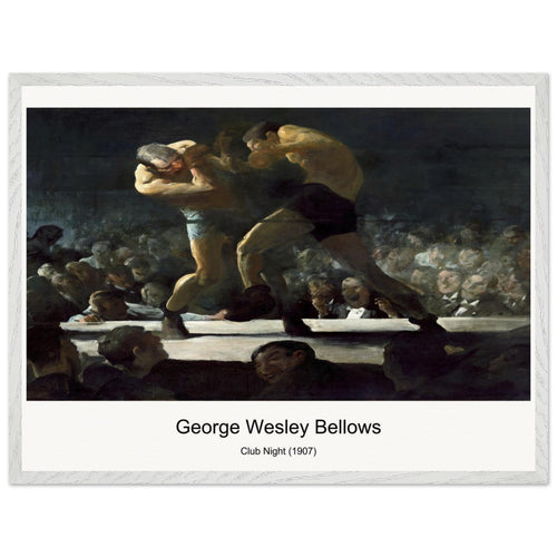 Club Night (1907) by George Wesley Bellows. Archival Print on Museum Quality Matte Paper. Premium Wood Framed Wall Art. Optimised Aspect Ratio.