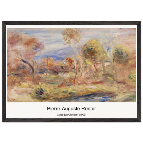 Landscape at Vètheuil (1890) by Pierre-Auguste Renoir. Archival Print on Museum Quality Matte Paper. Premium Wood Framed Wall Art. Optimised Aspect Ratio.